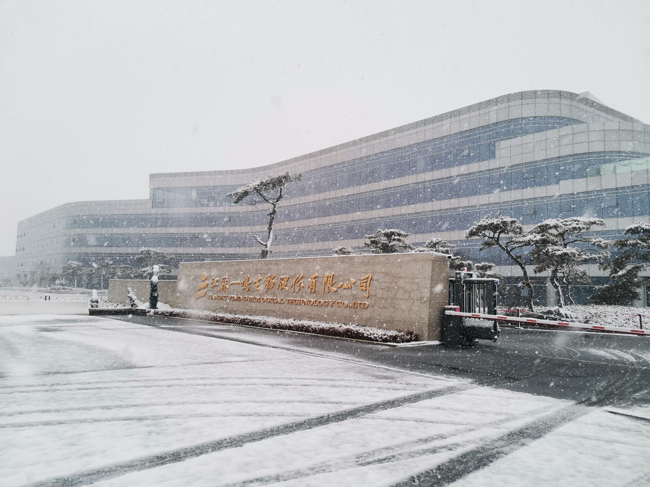 一鸣生物工厂雪景